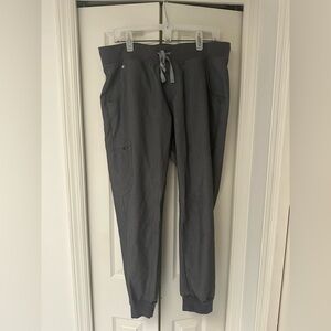 Womens Figs charcoal gray pants L